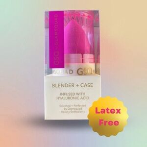 NIB: GSQ Glamsquad Pink Makeup Blender with Case!